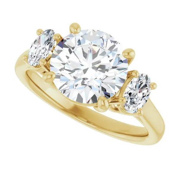 Three-Stone Engagement Ring Image 5 Shipley's Fine Jewelry Hampstead, MD