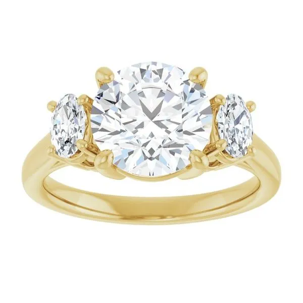 Three-Stone Engagement Ring Image 3 Clater Jewelers Louisville, KY