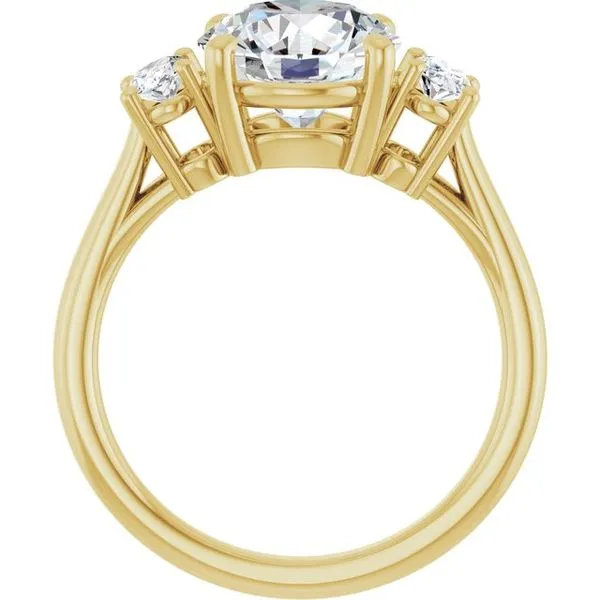 Three-Stone Engagement Ring Image 2 Arezzo Jewelers Elmwood Park, IL