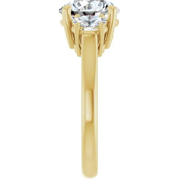Three-Stone Engagement Ring Image 4 Raleigh Diamond Fine Jewelry Raleigh, NC
