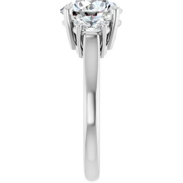 Three-Stone Engagement Ring Image 4 Clater Jewelers Louisville, KY