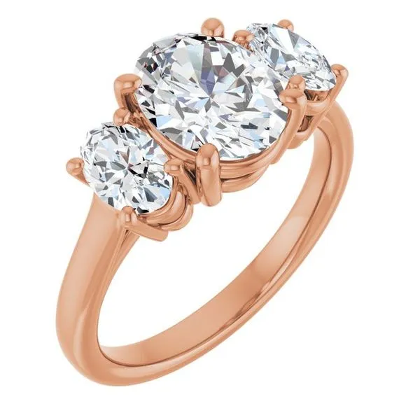 Three-Stone Engagement Ring J. West Jewelers Round Rock, TX