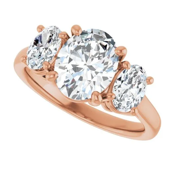 Three-Stone Engagement Ring Image 5 Arezzo Jewelers Elmwood Park, IL