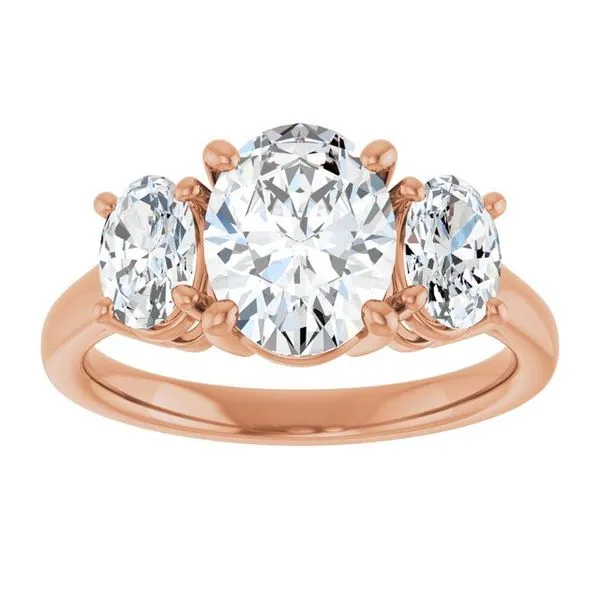 Three-Stone Engagement Ring Image 3 J. West Jewelers Round Rock, TX