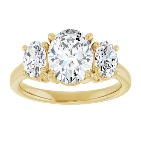 Three-Stone Engagement Ring Image 3 The Ring Austin Round Rock, TX