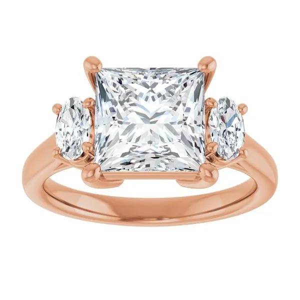 Three-Stone Engagement Ring Image 3 Morin Jewelers Southbridge, MA