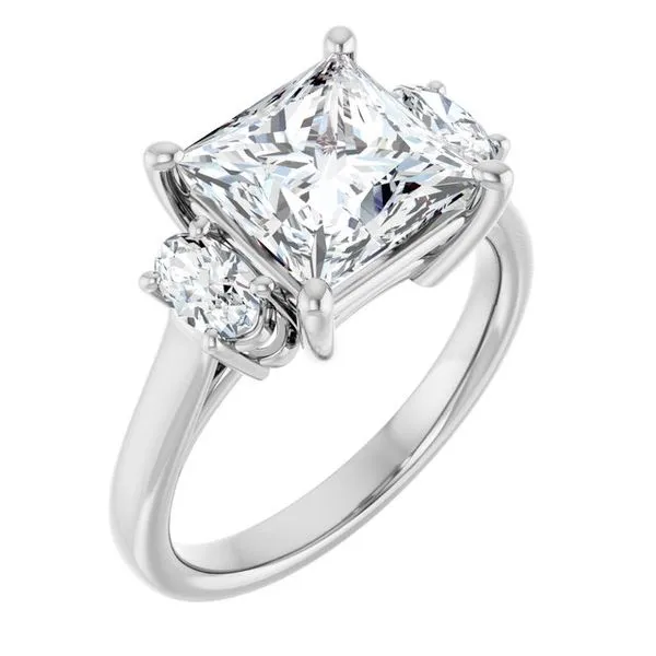 Three-Stone Engagement Ring Virtus Collective Newport Beach , CA