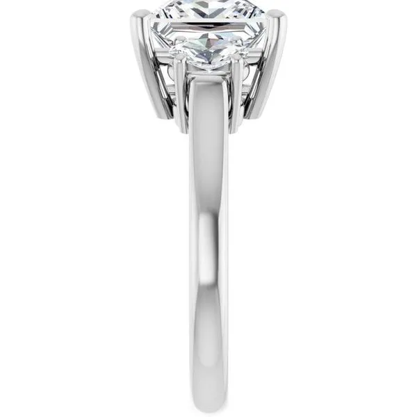 Three-Stone Engagement Ring Image 4 Vulcan's Forge LLC KANSAS CITY, MO