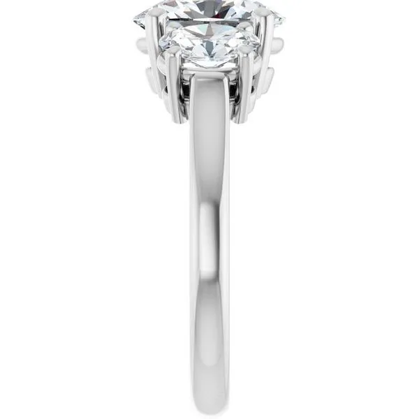 Three-Stone Engagement Ring Image 4 Natale Jewelers Sewell, NJ