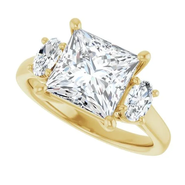 Three-Stone Engagement Ring Image 5 Jimmy Smith Jewelers Decatur, AL