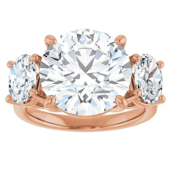 Three-Stone Engagement Ring Image 3 Arezzo Jewelers Elmwood Park, IL