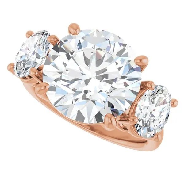 Three-Stone Engagement Ring Image 5 Arezzo Jewelers Elmwood Park, IL