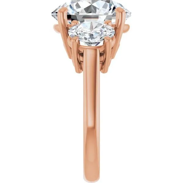 Three-Stone Engagement Ring Image 4 Raleigh Diamond Fine Jewelry Raleigh, NC