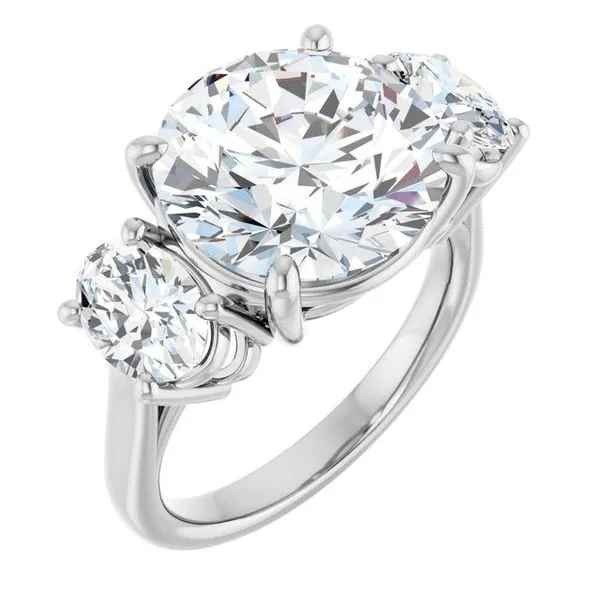 Three-Stone Engagement Ring Ocean View Jewelers Millville, DE