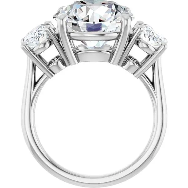Three-Stone Engagement Ring Image 2 The Jewelry Source El Segundo, CA