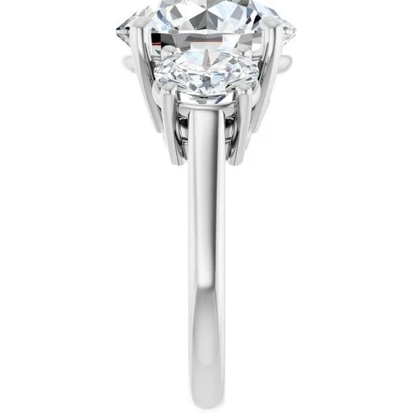Three-Stone Engagement Ring Image 4 Vulcan's Forge LLC KANSAS CITY, MO