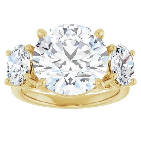 Three-Stone Engagement Ring Image 3 Don's Jewelry & Design Washington, IA