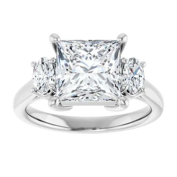 Three-Stone Engagement Ring Image 3 Clater Jewelers Louisville, KY