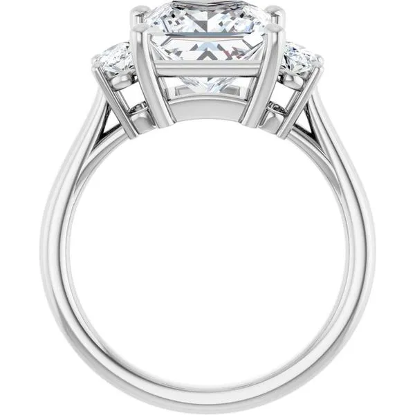 Three-Stone Engagement Ring Image 2 J. West Jewelers Round Rock, TX