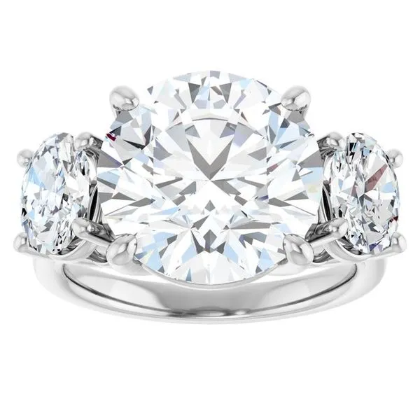 Three-Stone Engagement Ring Image 3 Shipley's Fine Jewelry Hampstead, MD