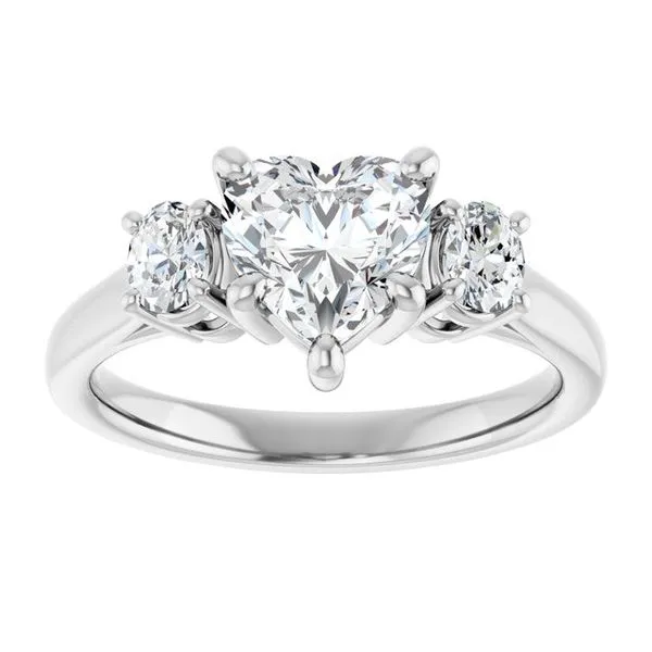 Three-Stone Engagement Ring Image 3 Morin Jewelers Southbridge, MA