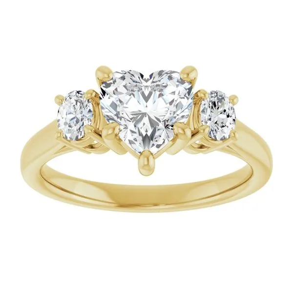 Three-Stone Engagement Ring Image 3 Shipley's Fine Jewelry Hampstead, MD