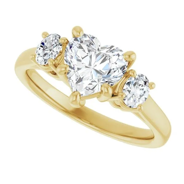 Three-Stone Engagement Ring Image 5 Clater Jewelers Louisville, KY