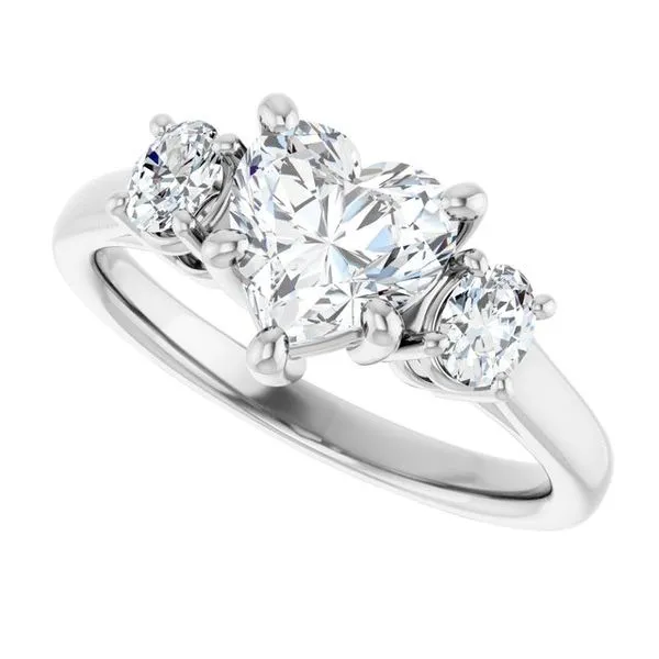 Three-Stone Engagement Ring Image 5 JF Jones Jewelers Rochester, NY