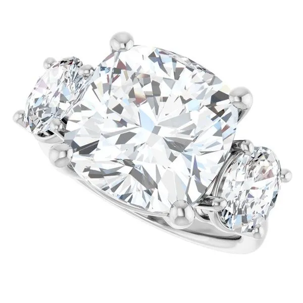 Three-Stone Engagement Ring Image 5 Mark Jewellers La Crosse, WI