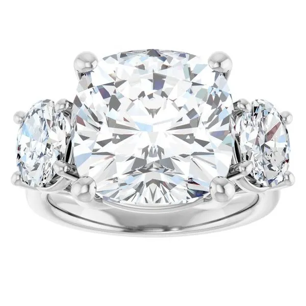 Three-Stone Engagement Ring Image 3 J. Thomas Jewelers Rochester Hills, MI