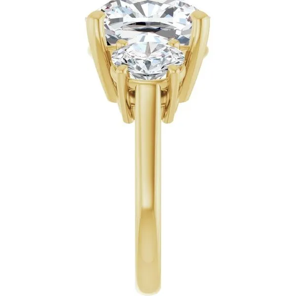 Three-Stone Engagement Ring Image 4 Don's Jewelry & Design Washington, IA