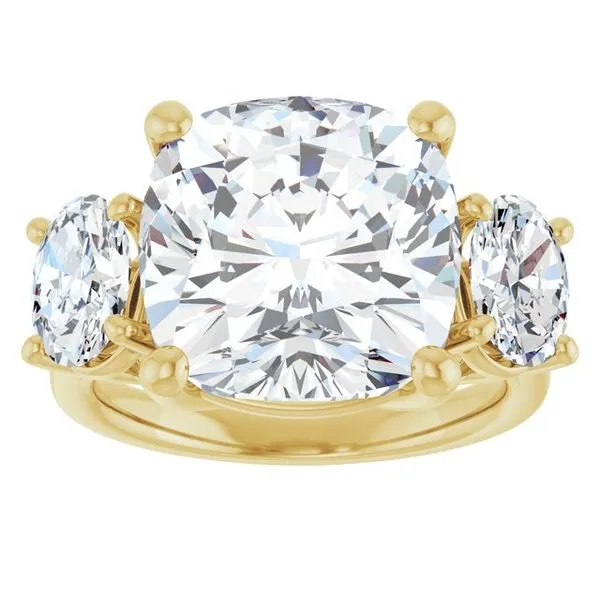 Three-Stone Engagement Ring Image 3 The Ring Austin Round Rock, TX