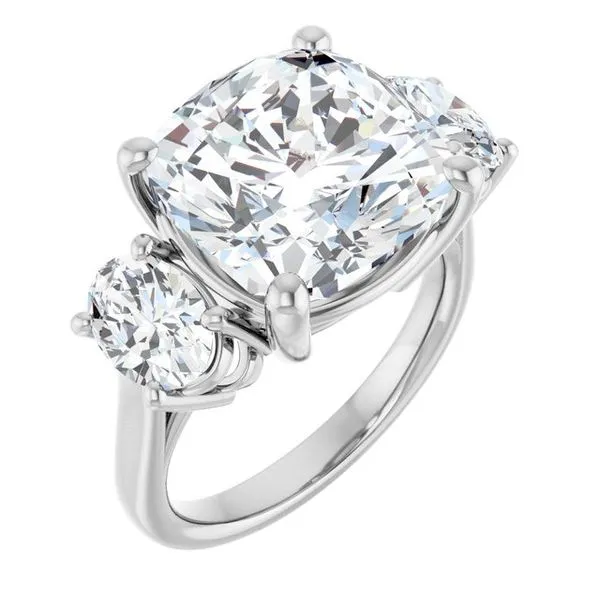 Three-Stone Engagement Ring J. West Jewelers Round Rock, TX