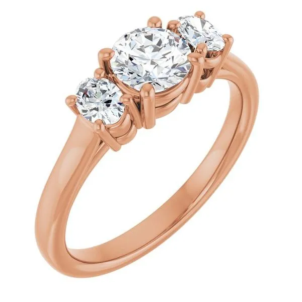 Three-Stone Engagement Ring The Ring Austin Round Rock, TX