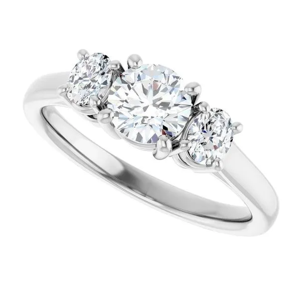 Three-Stone Engagement Ring Image 5 Natale Jewelers Sewell, NJ