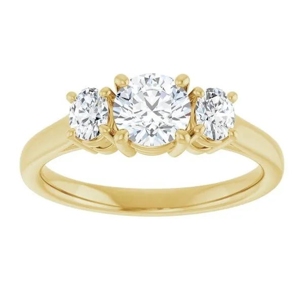 Three-Stone Engagement Ring Image 3 The Ring Austin Round Rock, TX