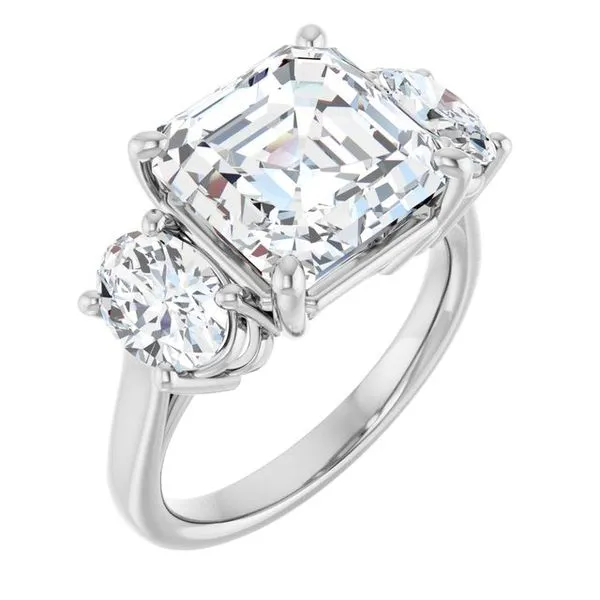 Three-Stone Engagement Ring Jimmy Smith Jewelers Decatur, AL