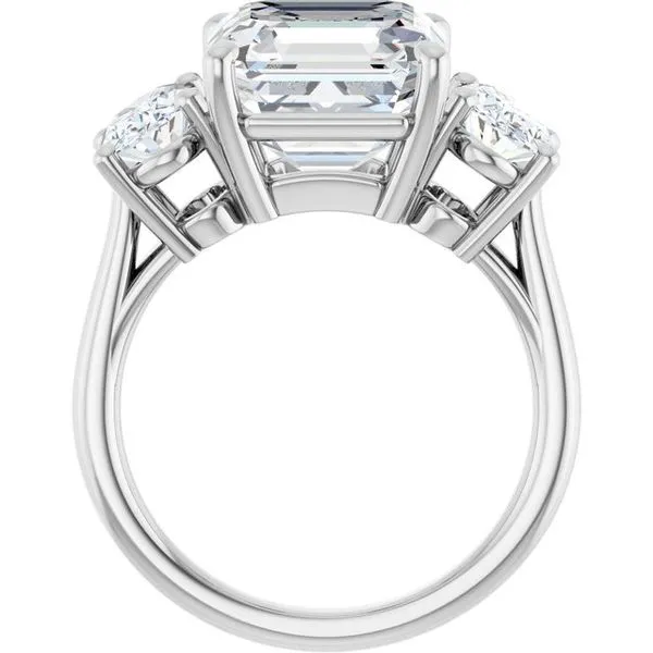 Three-Stone Engagement Ring Image 2 Ocean View Jewelers Millville, DE