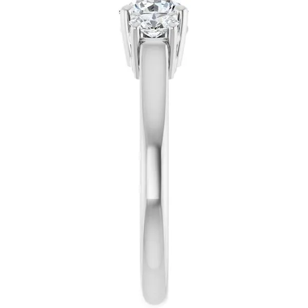 Three-Stone Engagement Ring Image 4 Arezzo Jewelers Elmwood Park, IL