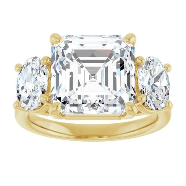 Three-Stone Engagement Ring Image 3 Don's Jewelry & Design Washington, IA