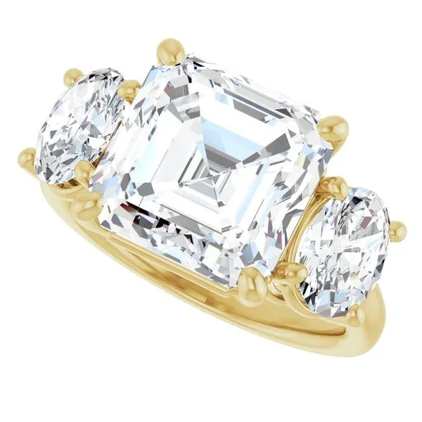 Three-Stone Engagement Ring Image 5 Natale Jewelers Sewell, NJ