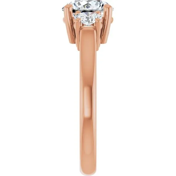 Three-Stone Engagement Ring Image 4 J. West Jewelers Round Rock, TX