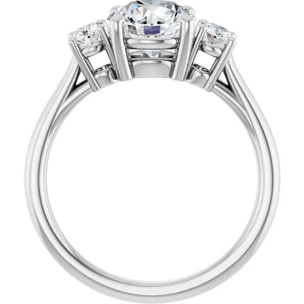Three-Stone Engagement Ring Image 2 J. West Jewelers Round Rock, TX