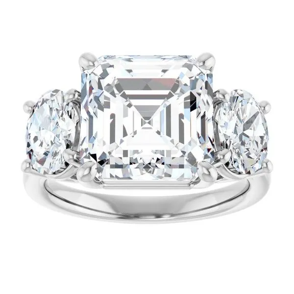 Three-Stone Engagement Ring Image 3 Raleigh Diamond Fine Jewelry Raleigh, NC