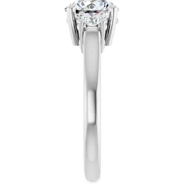 Three-Stone Engagement Ring Image 4 Ocean View Jewelers Millville, DE