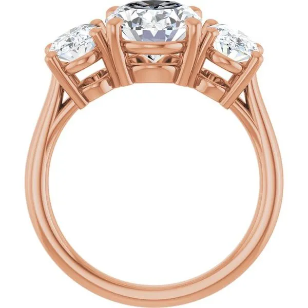 Three-Stone Engagement Ring Image 2 J. West Jewelers Round Rock, TX