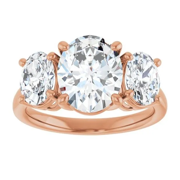 Three-Stone Engagement Ring Image 3 Austin's Fine Diamonds & Jewelry Lyndhurst, NJ