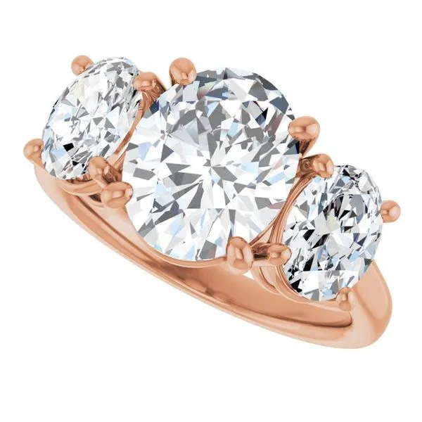 Three-Stone Engagement Ring Image 5 Austin's Fine Diamonds & Jewelry Lyndhurst, NJ