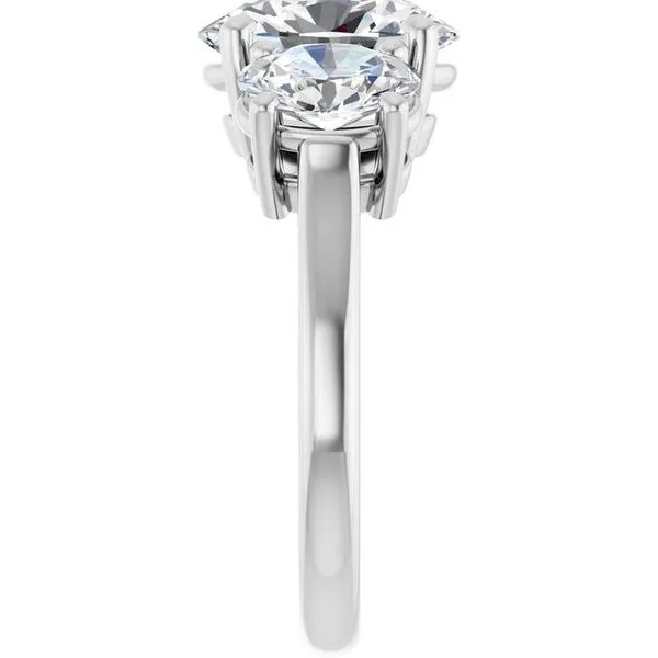 Three-Stone Engagement Ring Image 4 Jimmy Smith Jewelers Decatur, AL