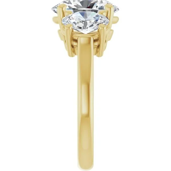 Three-Stone Engagement Ring Image 4 Mark Jewellers La Crosse, WI